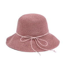 Load image into Gallery viewer, Pink Straw Hat