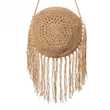 Load image into Gallery viewer, Round Handmade Straw Bag