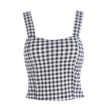 Load image into Gallery viewer, Checkered Crop Top