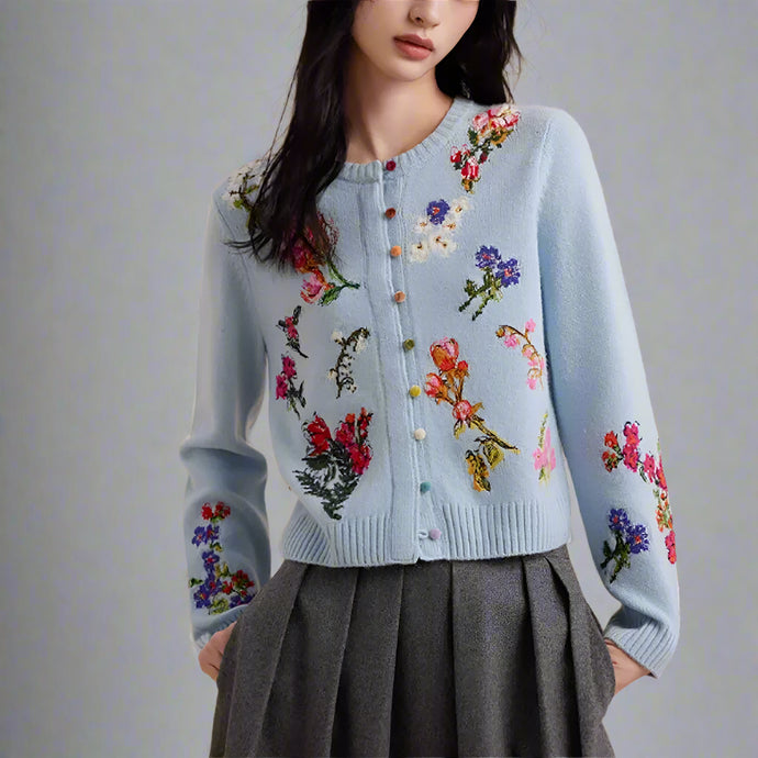 Floral Print Cardigan