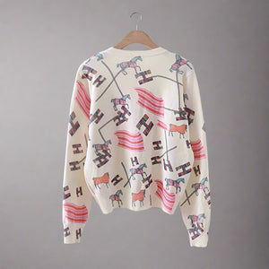 Spring Print Cardigan