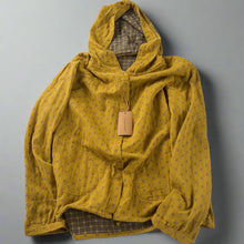 Load image into Gallery viewer, Plaid Cotton Hoodie
