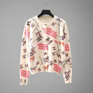 Spring Print Cardigan