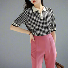 Load image into Gallery viewer, Houndstooth Top