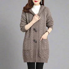 Cargar imagen en el visor de la galería, Hooded Long Sweater