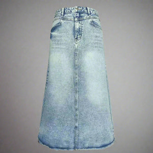 Full Length Denim Skirt