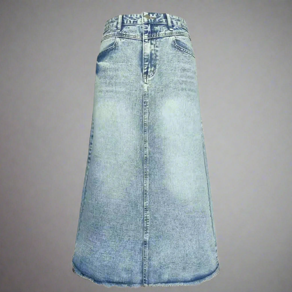 Full Length Denim Skirt
