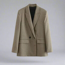 Cargar imagen en el visor de la galería, Chic Plaid Blazer