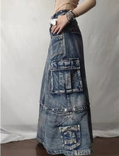 Cargar imagen en el visor de la galería, Classic Denim Skirt