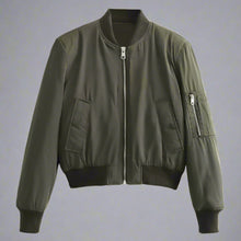 Load image into Gallery viewer, Short Bomber Jacket