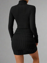 Load image into Gallery viewer, Turtleneck Mini Dress