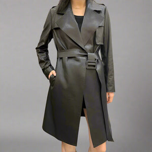Sheepskin Trench Coat