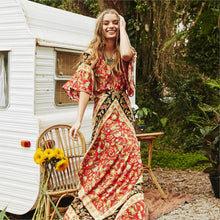 Load image into Gallery viewer, Floral Bali Maxi Dress