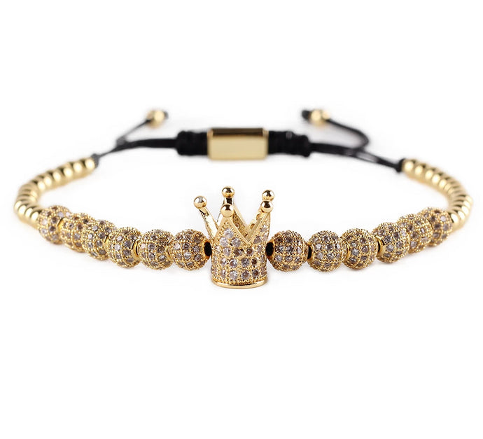Crown Charm Bracelet