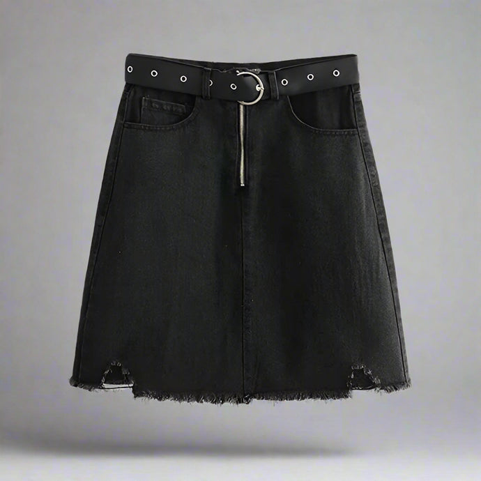 Dauphine Denim Skirt