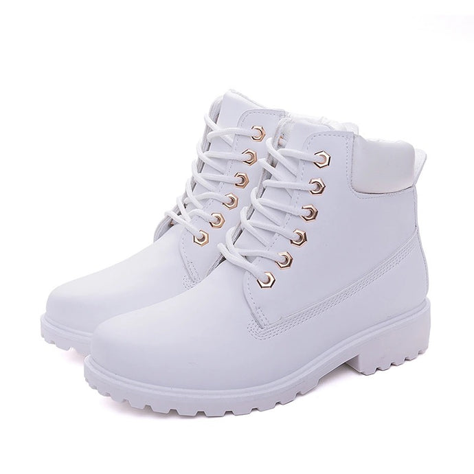 Aurora White Boots