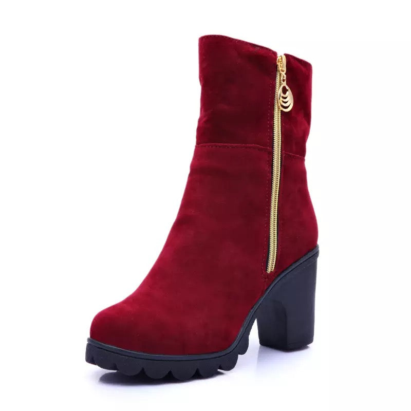 Hanna Red Boots