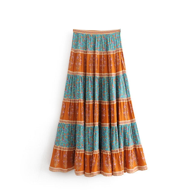 Long Stripe Skirt