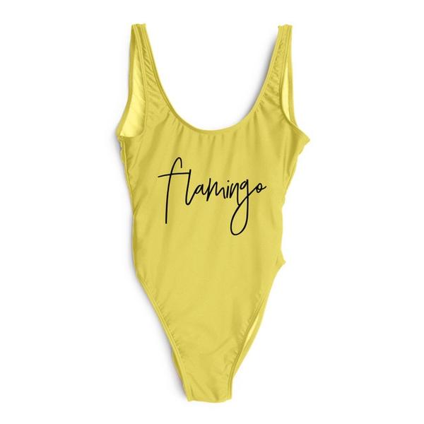 Yellow Flamingo Swimsuit