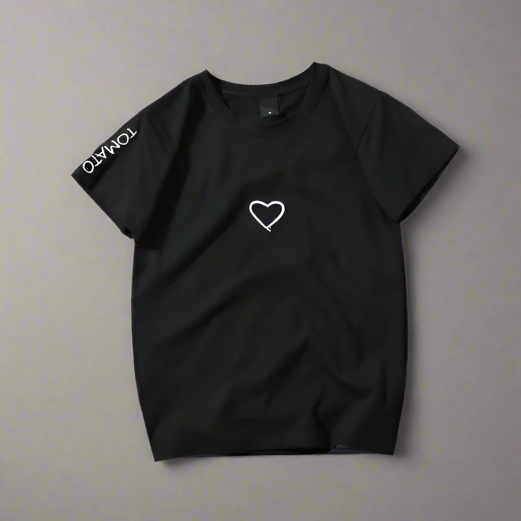 Camiseta con estampado de corazón