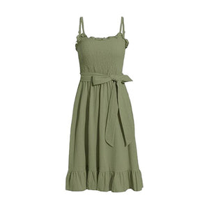 Army Green Midi Dress