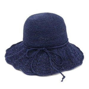 Navy Blue Boho Hat